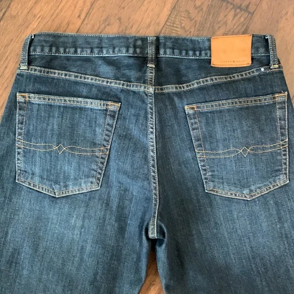 Lucky Brand Dark Blue Straight-Leg Jeans - Picture 7 of 7